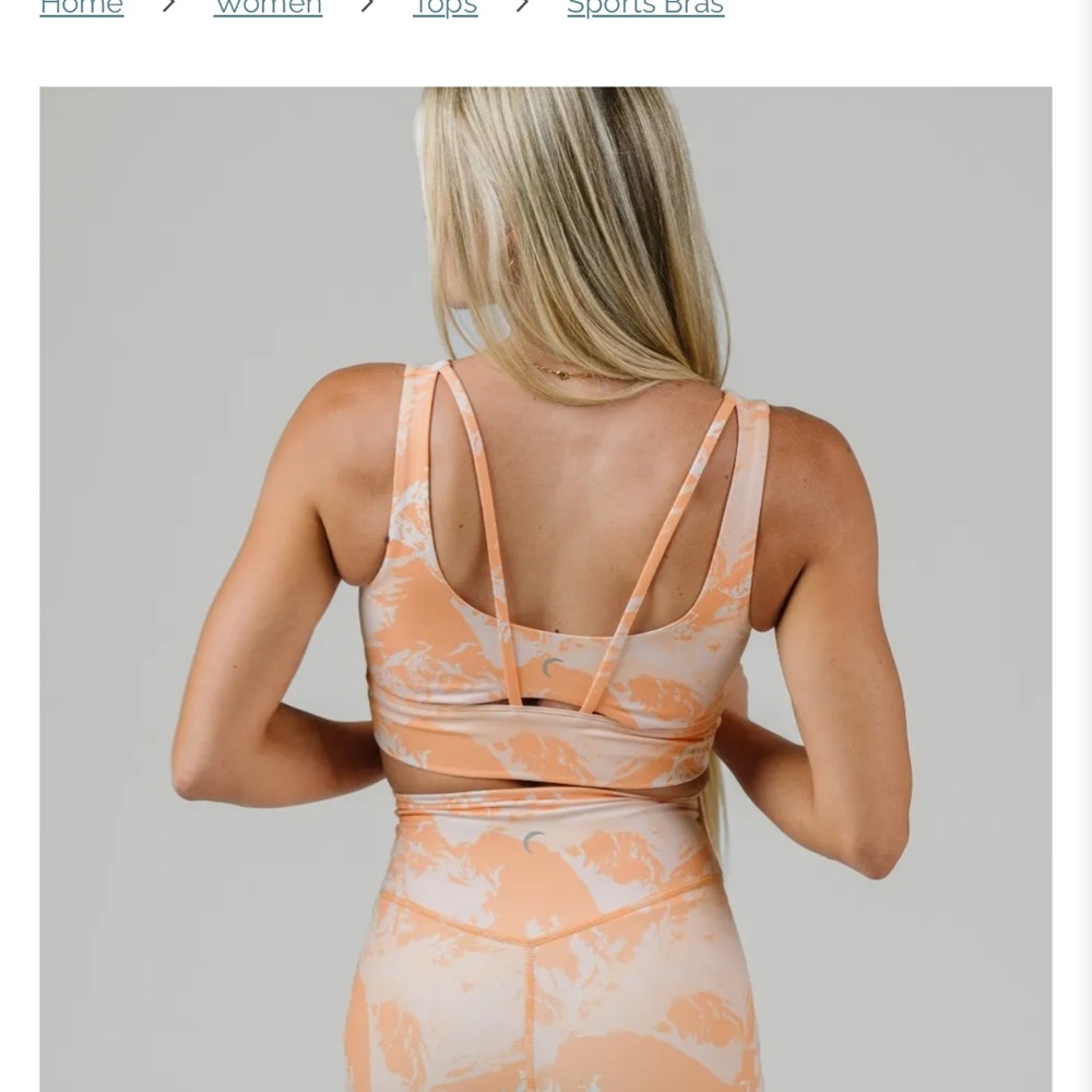 Orange Cream Confluence Bra 2 - Picture 3 of 3